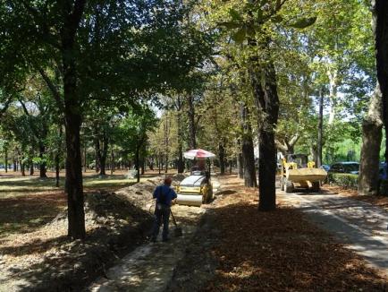 Cu bani din gunoaie: În Parcul Brătianu se construieşte o pistă sintetică de alergare (FOTO)