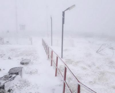 Toamnă capricioasă: În stațiunile montane din Bihor, râurile s-au „umflat”, pe Vlădeasa a nins! (VIDEO)