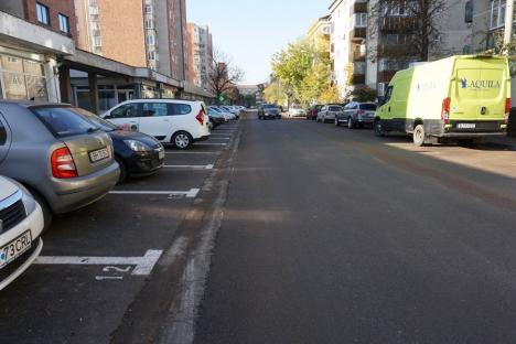 Primăria Oradea a amenajat 120 de locuri de parcare pe strada Sovata (FOTO)