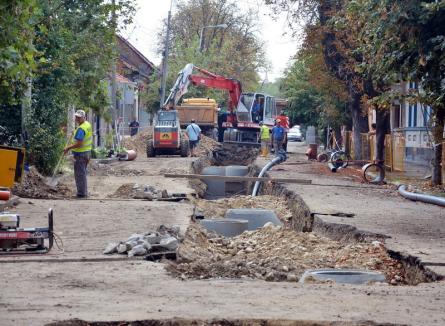 Atenţie, orădeni! Străzile Eminescu şi Doja se închid pentru lucrări de canalizare