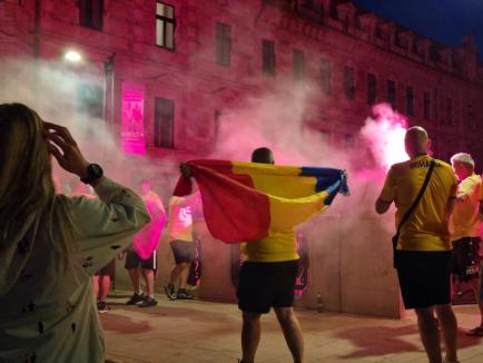 „Generația de suflet” a calificat România în optimi la Euro 2024. Orădenii au sărbătorit în stradă (FOTO/VIDEO)