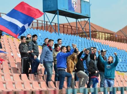 Suporterii FC Bihor ies în stradă în semn de protest faţă de situația în care a ajuns clubul