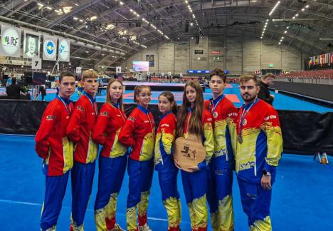 Opt sportivi de la Clubul Wolf Oradea au contribuit la performanța istorică a României de la Mondialul de Taekwon-do ITF (FOTO/VIDEO)