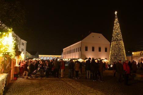 Cetatea luminiţelor: Moşuleţii au deschis prima ediţie a Târgului de Crăciun din Oradea (FOTO / VIDEO)