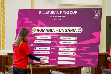 România vs. Ungaria: S-au tras la sorți meciurile din Billie Jean King Cup, care se țin la Oradea. Vezi cine cu cine joacă! (FOTO/VIDEO)