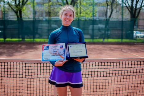 Orădeanca Patricia Goina a câştigat proba feminină a Cupei CSM Oradea la tenis (FOTO)
