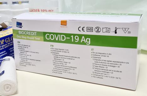 DSP Bihor distribuie peste 37.000 de teste rapide pentru depistarea Covid-19 în şcolile şi grădiniţele din Bihor