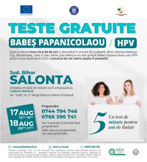Campanie de testare gratuită Babeș-Papanicolaou și HPV în Bihor