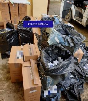 Ţigări de contrabandă de peste 170.000 lei, descoperite în Băile Felix: Unde erau ascunse baxurile (FOTO)