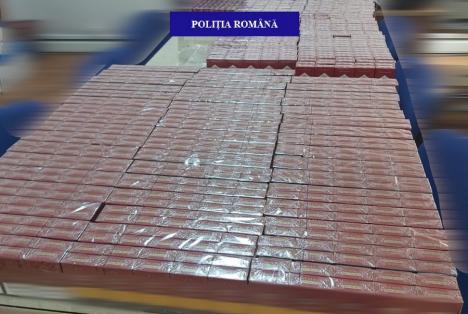 Cercetat pentru contrabandă: Un bărbat a fost prins în Aleşd cu 20.000 de țigarete netimbrate