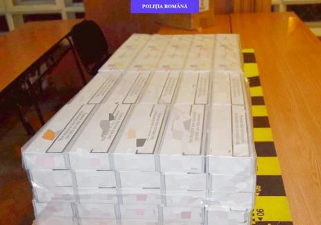 Prins cu 1.000 de pachete de ţigări de contrabandă în maşină, chiar lângă sediul Poliţiei Bihor