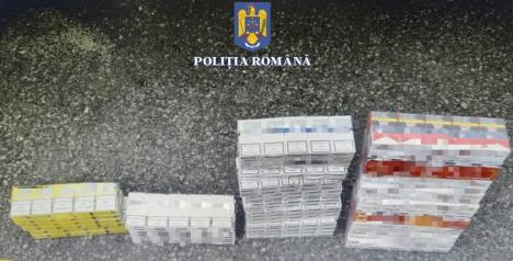Flagrant în Oradea: Un șofer a fost prins cu peste 1.000 de pachete de țigări de contrabandă (FOTO)