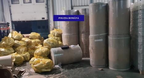 Captură uriașă în Bihor: Peste 4,5 milioane de țigări de contrabandă, la o firmă din Borș (FOTO / VIDEO)