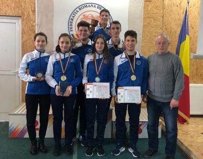 Cinci clasări pe podium pentru CSU Oradea la Campionatele Naţionale de tir cu aer comprimat pentru juniori