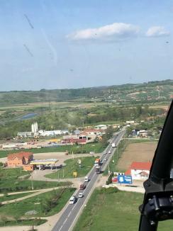 Prinşi din elicopter: 160 de vitezomani s-au ales cu amenzi pe DN1, în Bihor (FOTO / VIDEO)