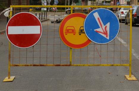 Noi restricții în centrul Oradiei! Când se închid traficului rutier Piața Unirii și strada George Enescu