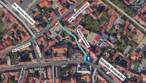 Piața Unirii din Oradea se închide traficului de luni, pentru Târgul de Crăciun