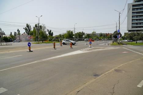 Schimbări majore în traficul din Oradea: Bulevardul Decebal și strada Tudor Vladimirescu, „tăiate” în două de șantierul pasajului subteran (FOTO/VIDEO)