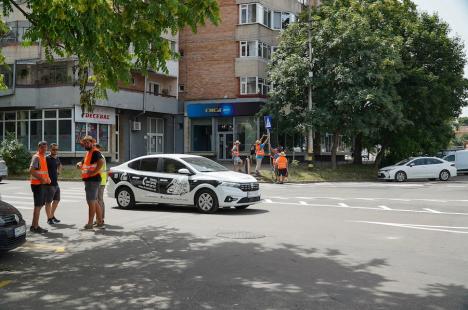 Schimbări majore în traficul din Oradea: Bulevardul Decebal și strada Tudor Vladimirescu, „tăiate” în două de șantierul pasajului subteran (FOTO/VIDEO)