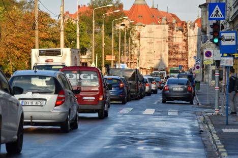 S-a blocat Oradea! Lucrările la pasajele subterane din Piața Gojdu au perturbat circulația în oraș. Ce soluții are Primăria? (FOTO)