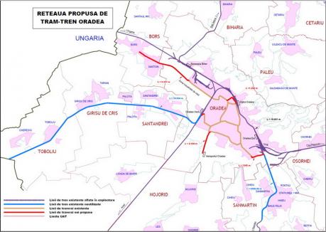 Din Toboliu la Oradea, cu tramvaiul. Zona Metropolitană Oradea ar putea avea tram-tren pe bani europeni!