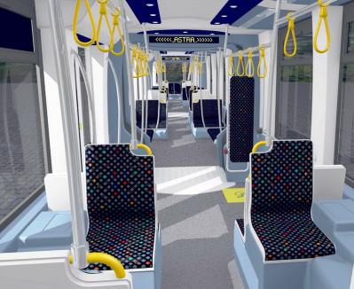 Cum vor arăta tramvaiele noi Astra care vor circula prin Oradea. Primele vor fi livrate în toamnă (FOTO)
