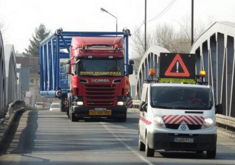 Transport cu gabarit depășit, prin Bihor