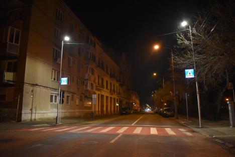26 de treceri de pietoni din Oradea sunt iluminate cu LED. Vezi unde sunt! (FOTO)