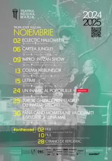 Luna noiembrie aduce premiera spectacolului „Un inamic al poporului” la Teatrul Regina Maria. Află ce mai cuprinde programul!