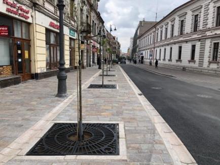 Reamenajarea trotuarului de la intrarea pe pietonalul străzii Republicii a fost finalizată (FOTO)