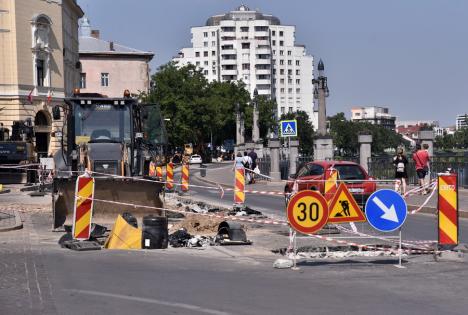 Circulația auto va fi închisă joi pe strada Tudor Vladimirescu, pe porțiunea dinspre Primăria Oradea