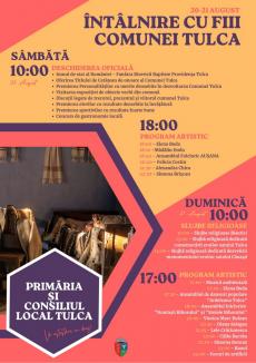 Invitație pentru fiii comunei: Două zile pline cu evenimente, în Tulca
