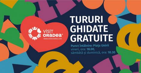 Visit Oradea oferă tururi ghidate gratuite turiștilor și orădenilor interesați, în perioada iunie - septembrie 2023