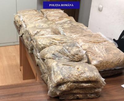 Aproape 30 de kilograme de tutun pentru fumat, confiscate de poliţiştii din Bihor din portbagajul unei maşini. Unde au fost prinşi contrabandiştii