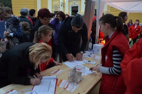 Sute de candele au luminat grădina Palatului Baroc în semn de solidaritate cu cei sărmani (FOTO / VIDEO)