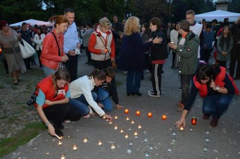 Sute de candele au luminat grădina Palatului Baroc în semn de solidaritate cu cei sărmani (FOTO / VIDEO)