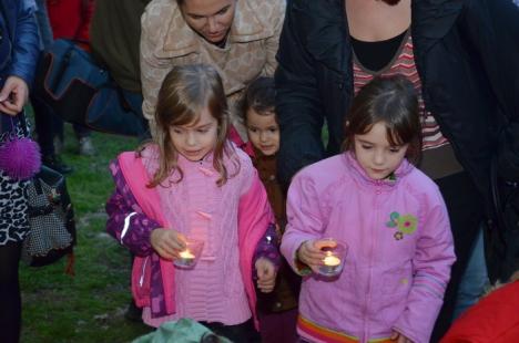 Sute de candele au luminat grădina Palatului Baroc în semn de solidaritate cu cei sărmani (FOTO / VIDEO)