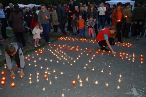 Sute de candele au luminat grădina Palatului Baroc în semn de solidaritate cu cei sărmani (FOTO / VIDEO)