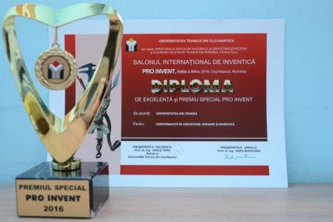Universitatea din Oradea a luat 5 medalii de aur şi un premiu de excelenţă la Salonul de Inventică de la Cluj