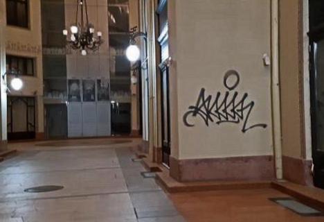A vandalizat Palatul Vulturul Negru și se mândrește cu asta pe internet! (FOTO)