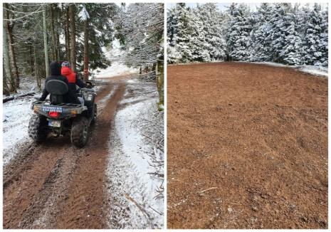 Cum distrug ATV-urile natura: Satul de vacanţă Vârtop, 'brăzdat' de vehiculele de teren (FOTO)