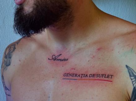 Un jucător al naționalei României și-a tatuat „Generația de suflet” pe piept