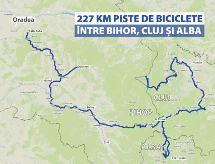 Bolojan a semnat încă un contract pentru bani UE: 110 milioane lei pentru pistele de bicicliști ce vor lega județele Bihor, Cluj și Alba