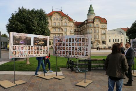 Expoziție pentru Oradea: 908 portrete, expuse în Piața Unirii (FOTO / VIDEO)