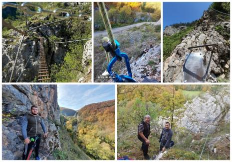 Un nou traseu spectaculos de Via Ferrata în Bihor: La Pendul se deschide duminică la Șuncuiuș! (FOTO/VIDEO)