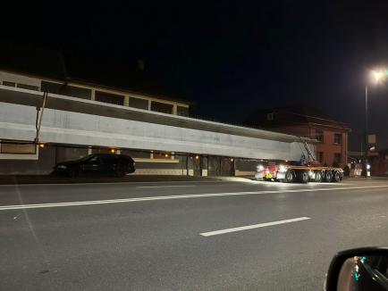 Lucrări de amploare la viaductul din Băile Felix: a început montarea grinzilor lungi de 40 metri și grele de până la 65 tone (FOTO)