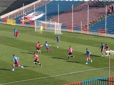 Victorie acasă! FC Bihor a învins cu 4-0 într-un meci de la Oradea și a revenit în fruntea clasamentului
