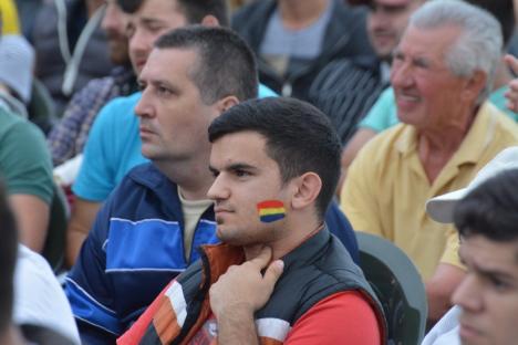 Euro 2016: Meciul România - Elveţia s-a terminat 1-1. Mii de orădeni, din nou în Piaţa Unirii (FOTO / VIDEO)