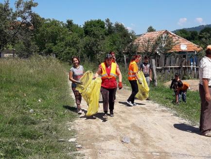 Trimestrial, ZAPDECO Oradea colectează deşeurile reciclabile şi curăţă întreaga rază a comunei Pomezeu (FOTO)