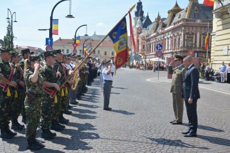 Ziua Imnului Naţional, sărbătorită în Oradea cu militari, politicieni şi puţini orădeni (FOTO/VIDEO)